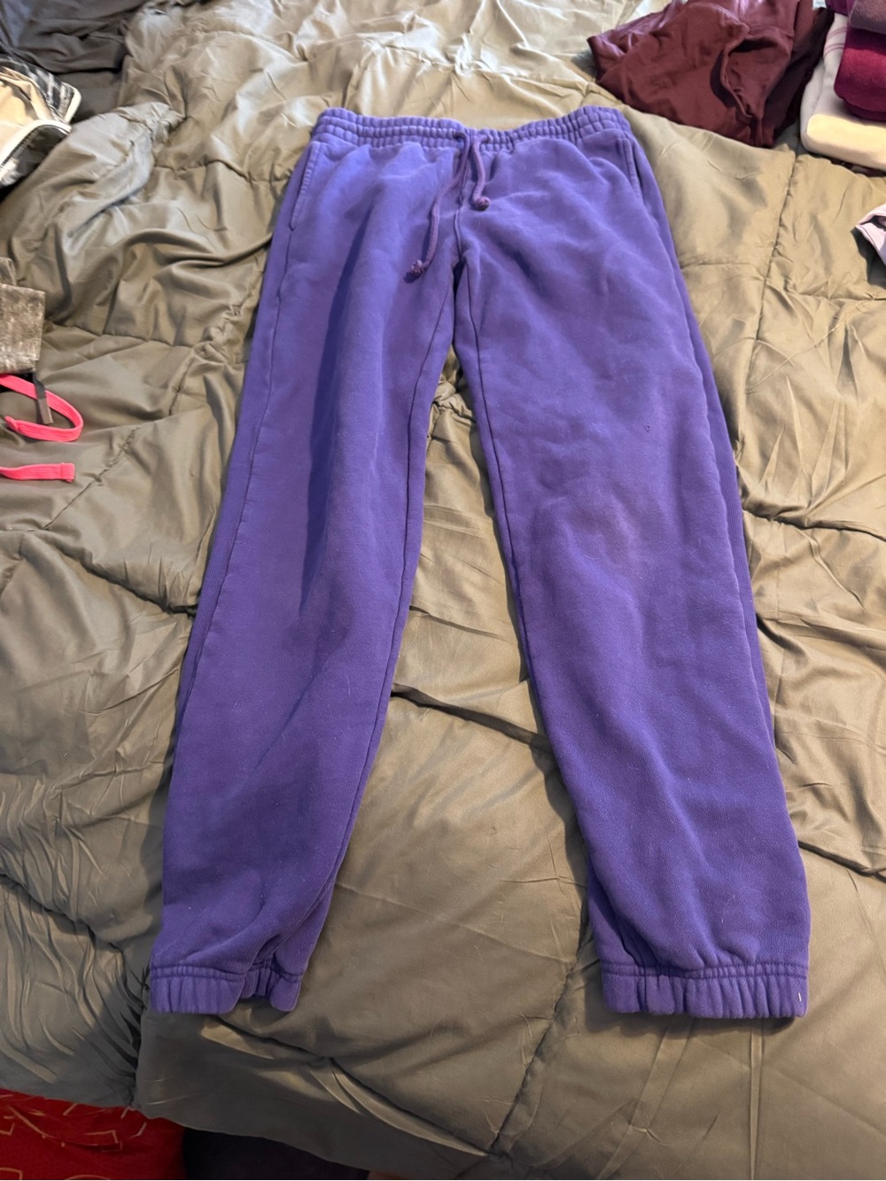 TNA Purple Fleece Joggers